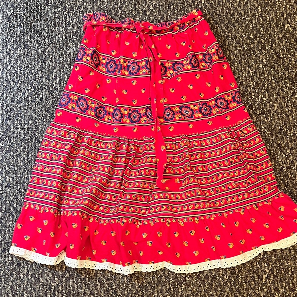 Vintage 1970’s Bohemian Tiered Skirt